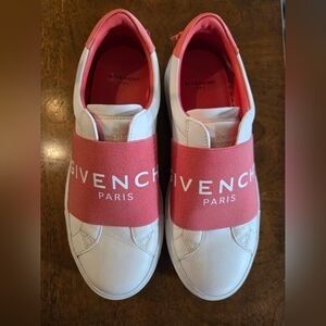 Givenchy White and Pink Sneakers